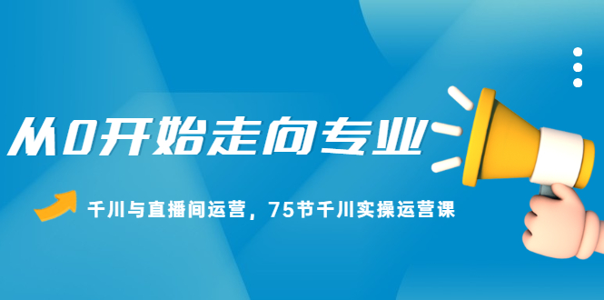 从0开始走向专业，千川与直播间运营，75节千川实操运营课-