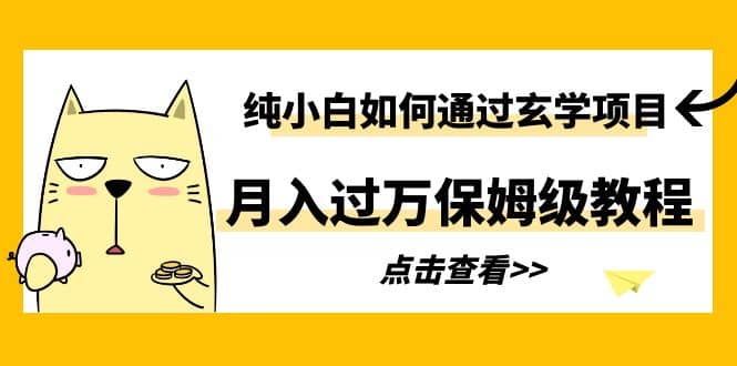 纯小白如何通过玄学项目月入过万保姆级教程-