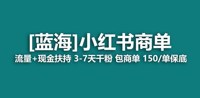 最强蓝海项目，小红书商单！长期稳定，7天变现，商单分配，月入过万-