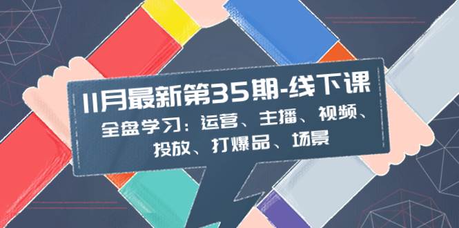 11月最新-35期-线下课：全盘学习：运营、主播、视频、投放、打爆品、场景-