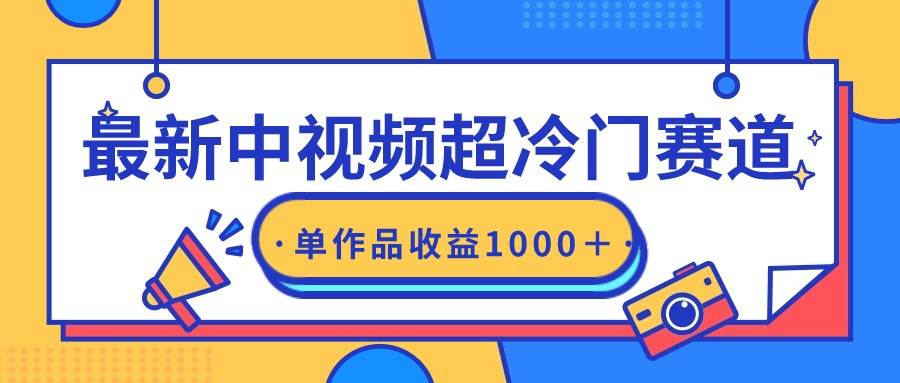 最新中视频超冷门赛道，轻松过原创，单条视频收益1000＋-