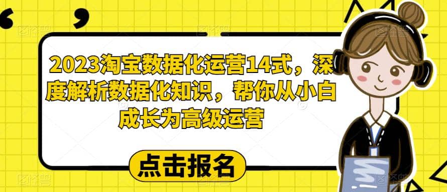 2023淘宝数据化-运营 14式，深度解析数据化知识，帮你从小白成长为高级运营-