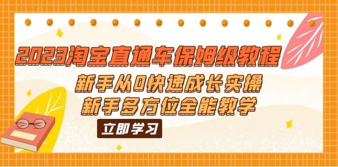 2023淘宝直通车保姆级教程：新手从0快速成长实操，新手多方位全能教学-