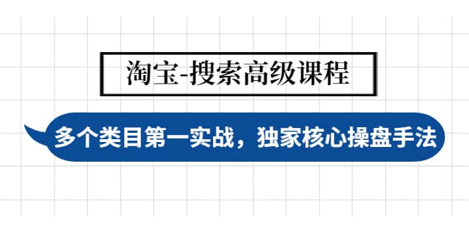 淘宝-搜索高级课程：多个类目第一实战，独家核心操盘手法-