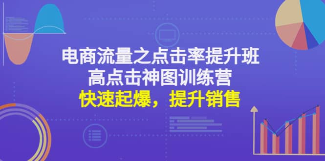 电商流量之点击率提升班+高点击神图训练营：快速起爆，提升销售-