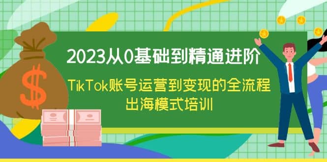 2023从0基础到精通进阶，TikTok账号运营到变现的全流程出海模式培训-