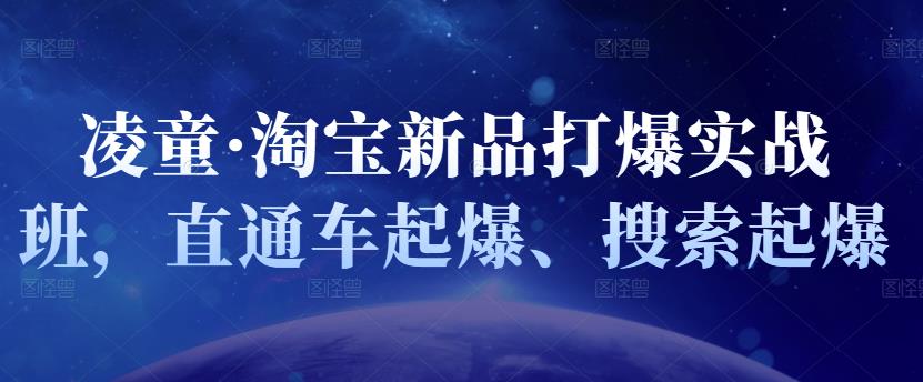 凌童·淘宝新品打爆实战班，直通车起爆、搜索起爆-