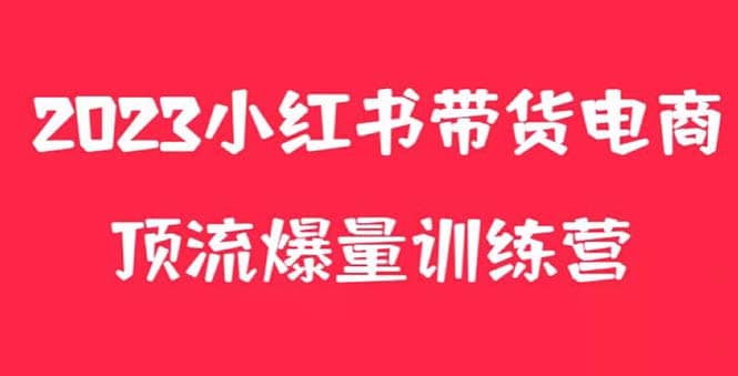 小红书电商爆量训练营，月入3W+！可复制的独家养生花茶系列玩法-