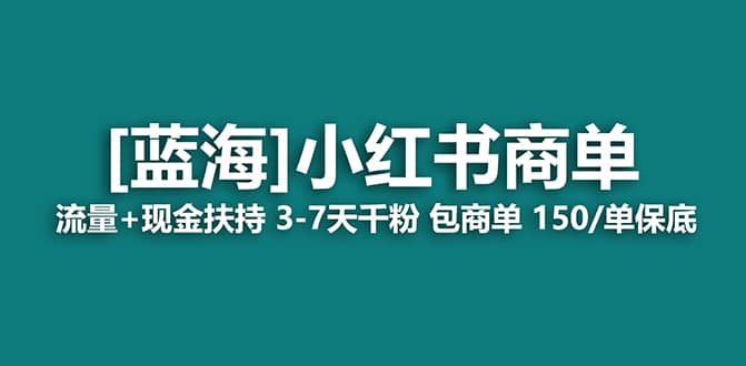 2023蓝海项目【小红书商单】流量+现金扶持，快速千粉，长期稳定，最强蓝海-