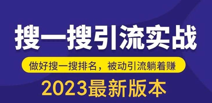 外面收费980的最新公众号搜一搜引流实训课，日引200+-