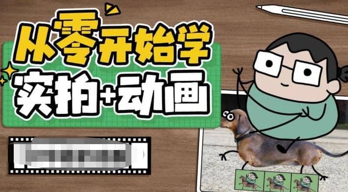 从零开始学实拍加动画，实拍加动画创意教程（49节视频课）-