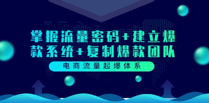 电商流量起爆体系：掌握流量密码+建立爆款系统+复制爆款团队（价值599）-