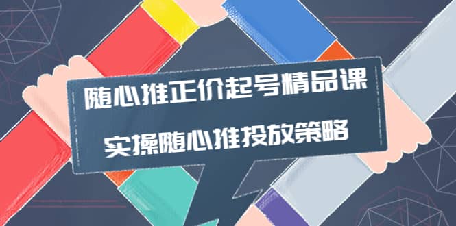 随心推正价起号精品课，实操随心推投放策略（5节课-价值298）-