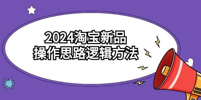 2024淘宝新品操作思路逻辑方法（6节视频课）-