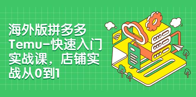 海外版拼多多Temu-快速入门实战课，店铺实战从0到1（12节课）-