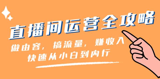 直播间-运营全攻略：做由容，搞流量，赚收入一快速从小白到内行（46节课）-